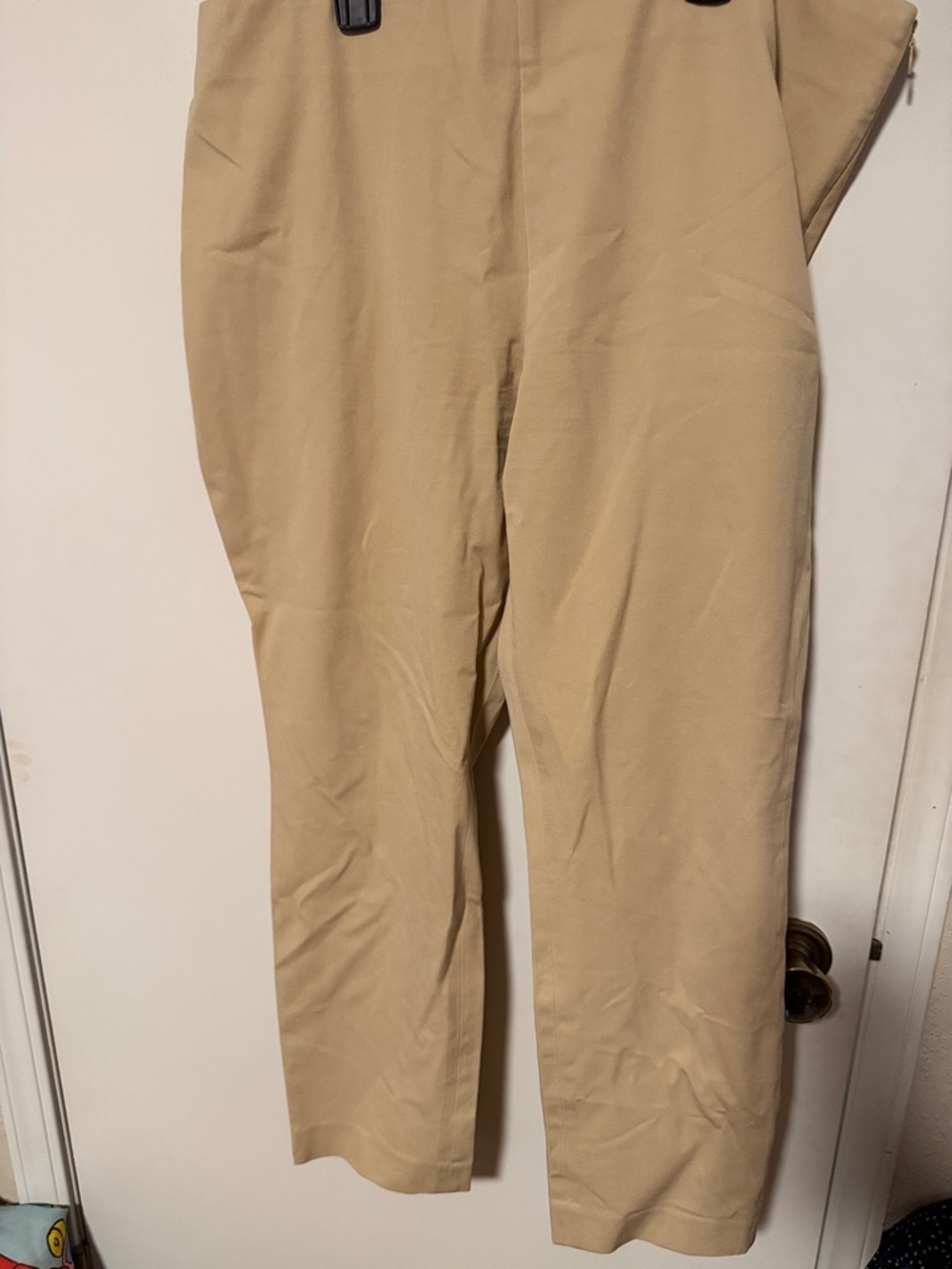Ralph Lauren Women's Khaki Straight-Leg Trousers